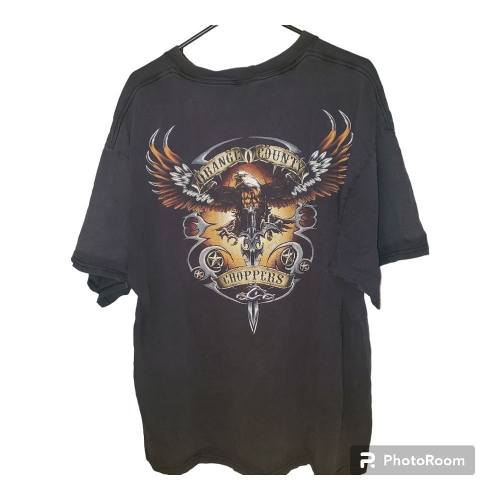 Vintage Orange County Choppers Shirt XXL | OCC Biker Graphic Tee Black Y2K Moto